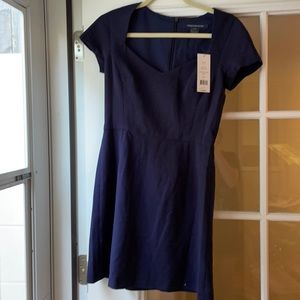 French connection size 6 navy blue shift dress